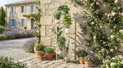 Meuble à plantes : l'allié des terrasses