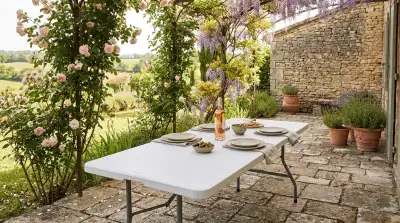 Table Haute : L'Élégance Verticale en Extérieur